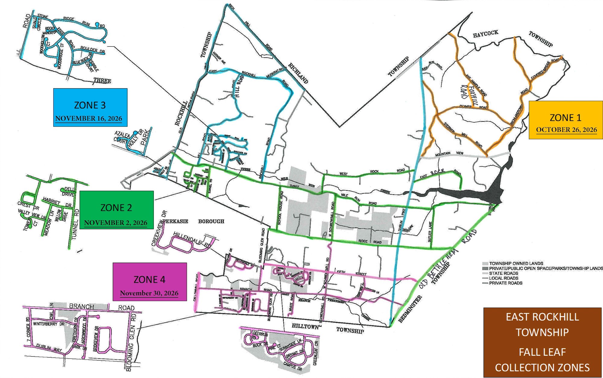 2026 Fall Leaf Collection Map