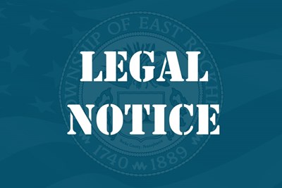 Legal Notice - Chapter 27 Zoning Ordinance